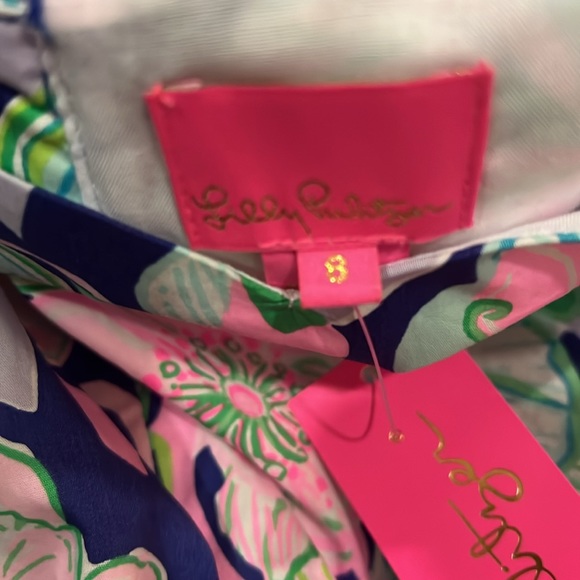Lilly Pulitzer mini linnet dress in multi beak calm carry on size 8 NWT - Picture 9 of 11